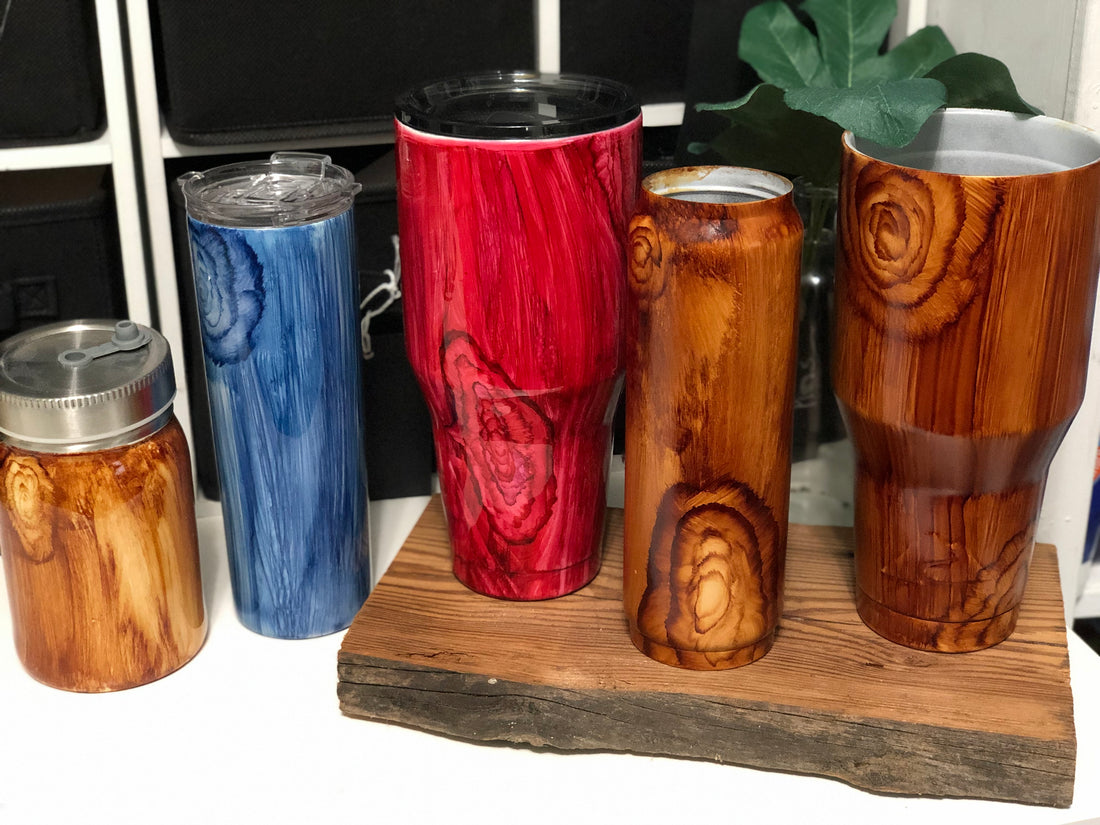 Making a Statement with a Wood Grain Tumbler: The Alcohol Ink Technique