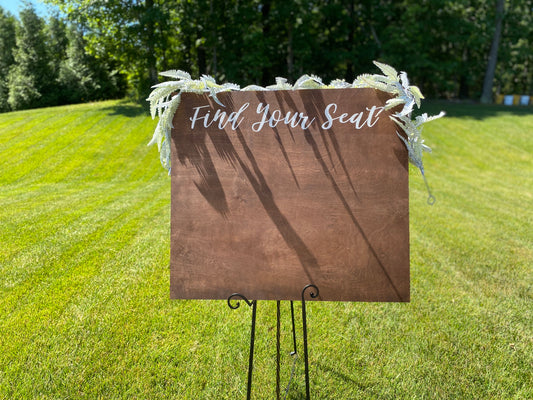 Find Your Seat Signs | Wedding | Anniversary | Birthday